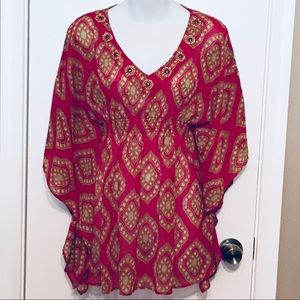 New York & Company Sheer Tunic